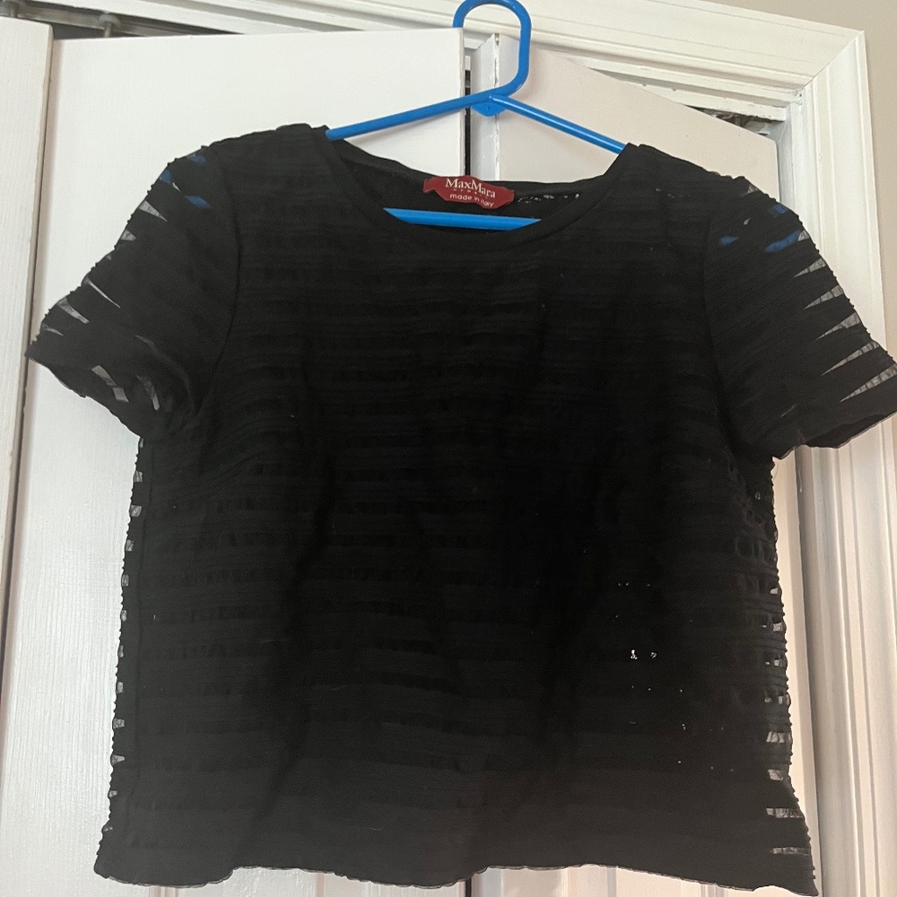 Max Mara Studio Black Top